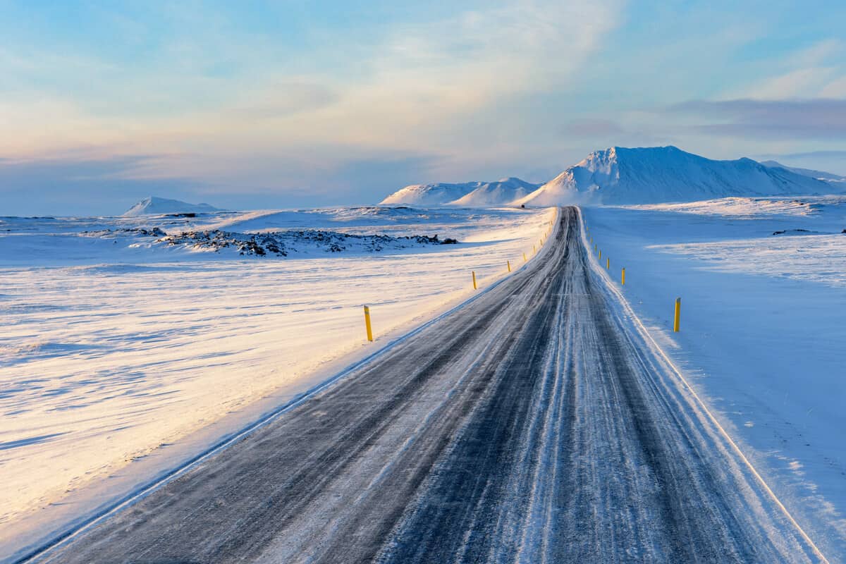 Dramatic volcanic coast of Iceland